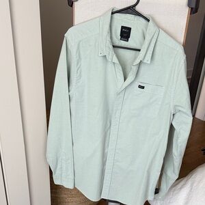 RVCA Light Green Slim Fit Shirt